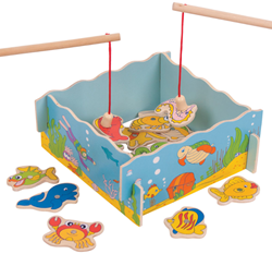 BigJigs Holz Angelspiel magnetisches Spielzeug für Kinder