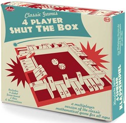 Tobar Holz Shut the Box Spiel für 4 Spieler - Gesellschaftsspiel