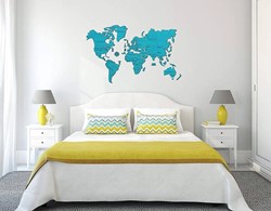 Wooden.City Holzpuzzle - Weltkarte XXL (Cyan) - 110 Teile