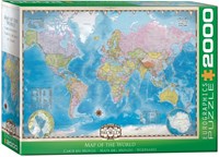 Eurographics Puzzle Weltkarte - 2000 Teile - Lernspielzeug-2