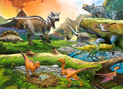 Castorland Puzzle Dinosaurier - World of Dinosaurs 100 Teile Karton