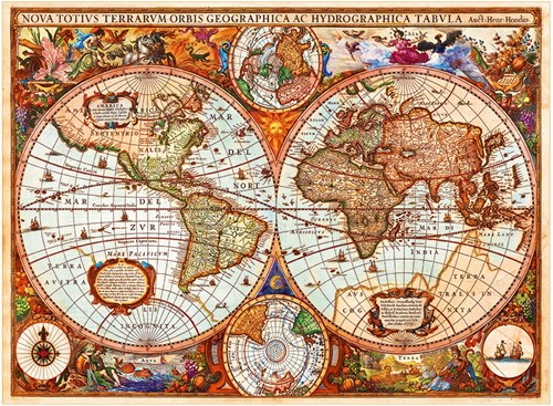 Grafika Puzzle Weltkarte - 3000 Teile Landkarte Puzzle