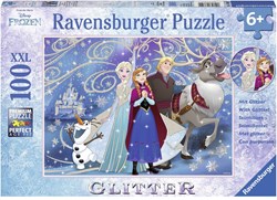 Ravensburger Puzzle Frozen Glitzer Schnee 100 XXL Teile Kinderpuzzle