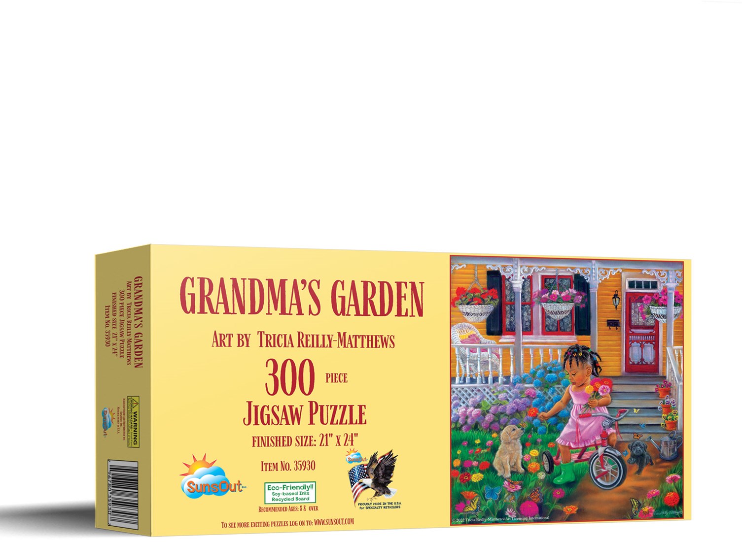 SUNSOUT Puzzle „Grandma’s Garden“ – 300 Teile, Fertig 45,7 X 61 Cm, Umweltfreundlich, Aus Recyceltem Karton, Made In USA