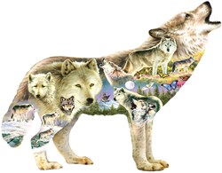 SunsOut Puzzle XXL Teile - Meadow Wolf - Greg Giordano - 750 Teile