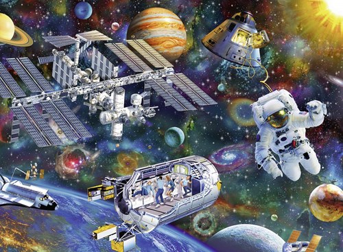Ravensburger Puzzle Kosmische Forschung 200 Teile Kinderpuzzle