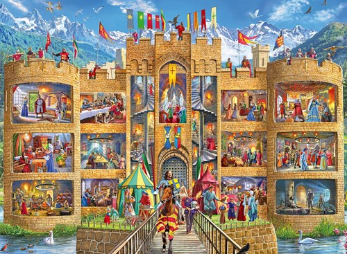 Ravensburger Puzzle Kinder 150 XXL Ritterburg Lernspielzeug