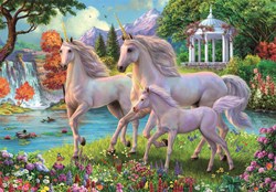 Clementoni Puzzle - 180 Teile - Einhörner Wasserfall Fantasy Kinderpuzzle