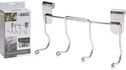 BBQ Grillwerkzeughalter silber 16x10cm Grillzubehör