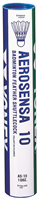 Yonex Aerosensa 10 Shuttles (Tube of 12) - White -