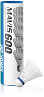 Yonex Badminton Federbälle Mavis 600 weiß - 6er Set - Nylon