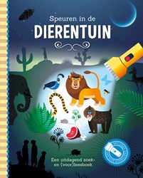 Lantaarn Suchbuch Tiere im Zoo entdecken mit Taschenlampe aus Karton